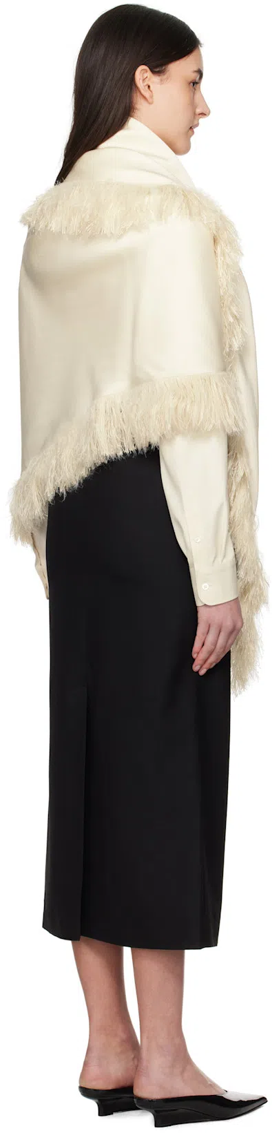 TOTÊME Toteme Women Black Canvas Low-waist Straight Long Skirt