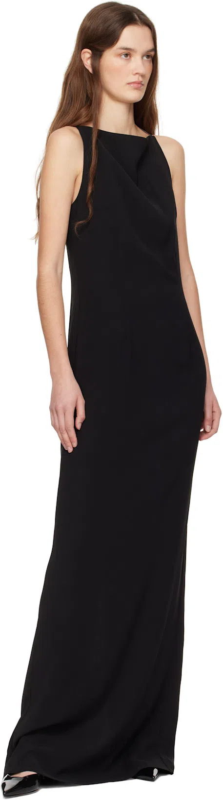 JIMMY CHOO Stevie 100 Patent Leather In Black