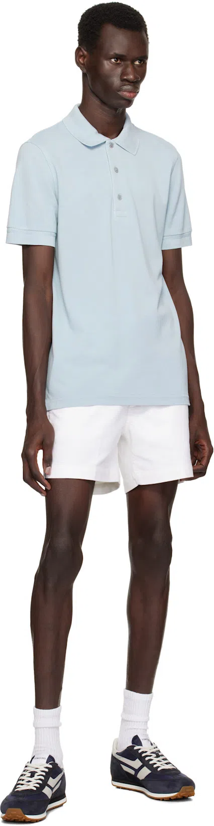 TOM FORD Mick Sneakers In Navy/amber