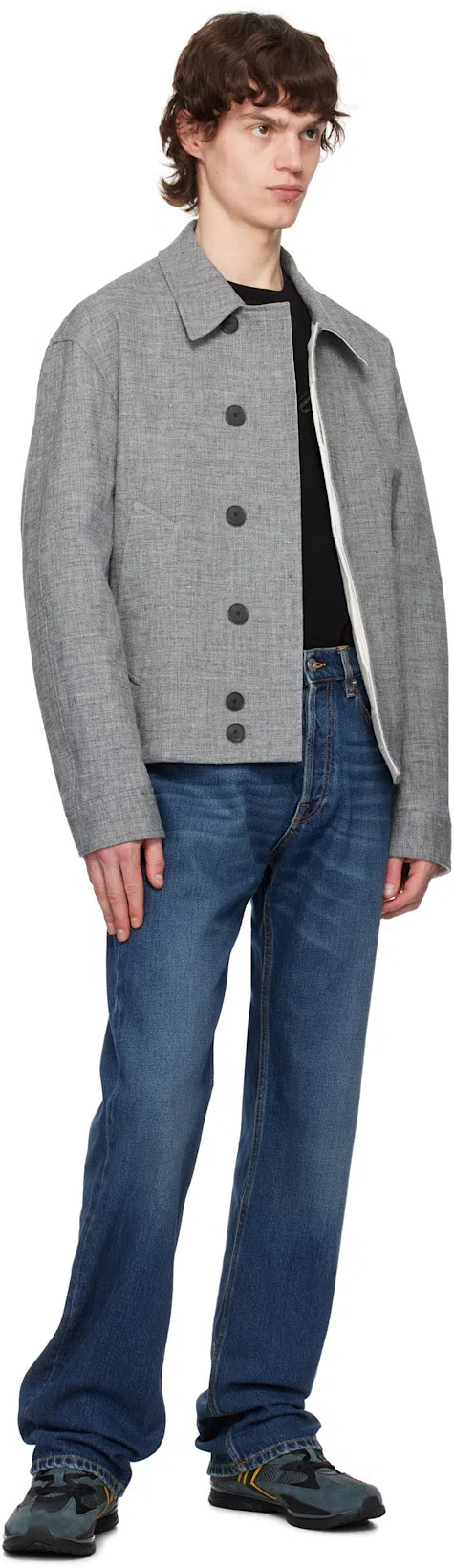 LANVIN Logo-embroidered T-shirt In Black