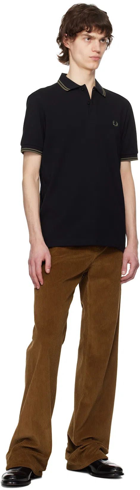 FERRAGAMO Perforated Leather Derby Shoes In Black