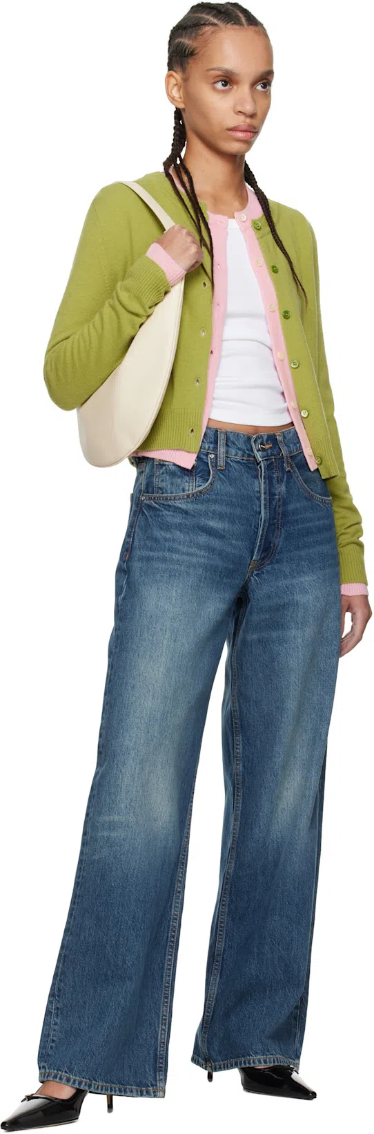 AEYDE Saba Buckled Patent-leather Slingback Pumps In Black