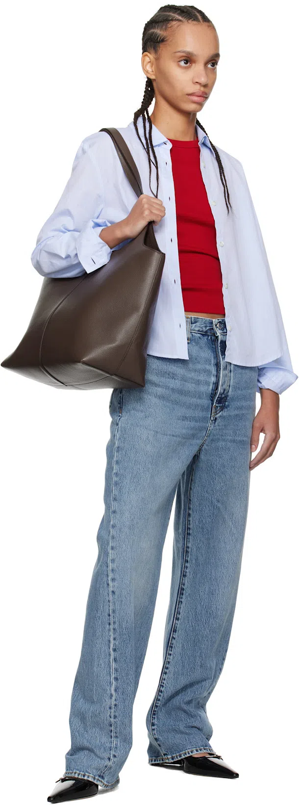 AEYDE Saba Buckled Patent-leather Slingback Pumps In Black