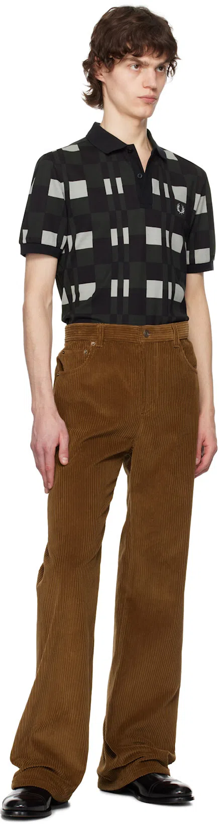 FERRAGAMO Perforated Leather Derby Shoes In Black