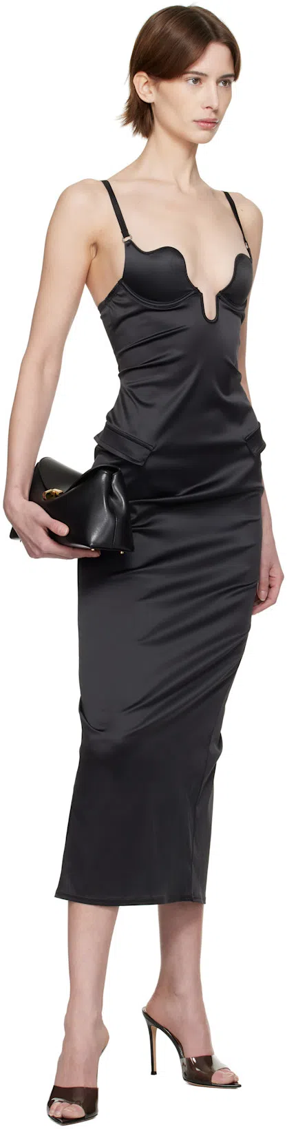 GIANVITO ROSSI Elle 85 Pointed Toe Mules In Black