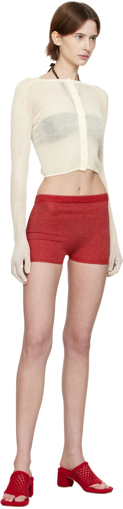 ISA BOULDER Ssense Exclusive Off-white Enter Cardigan In Bleach