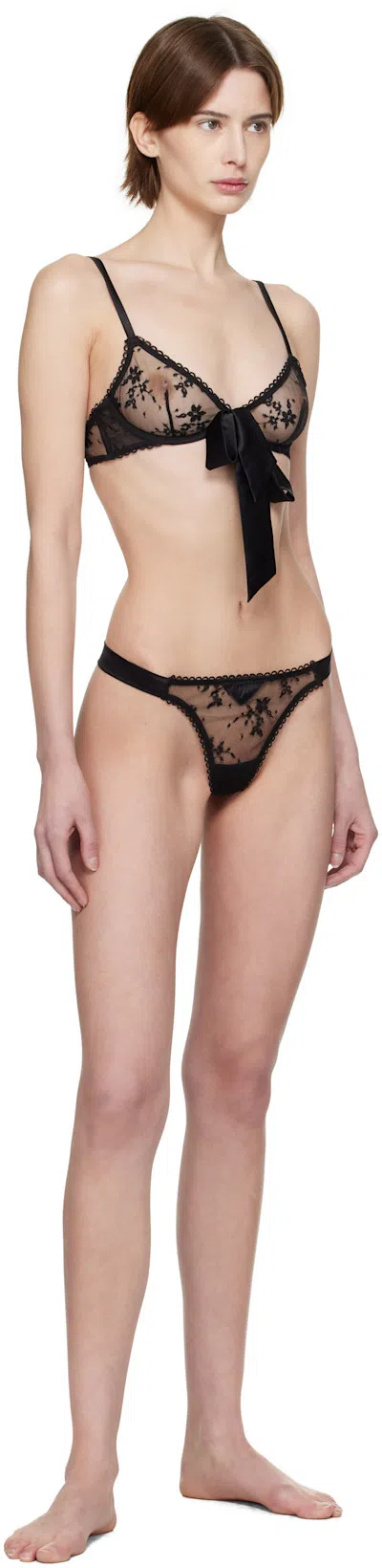 FLEUR DU MAL Untie Me Demi Bra In Black