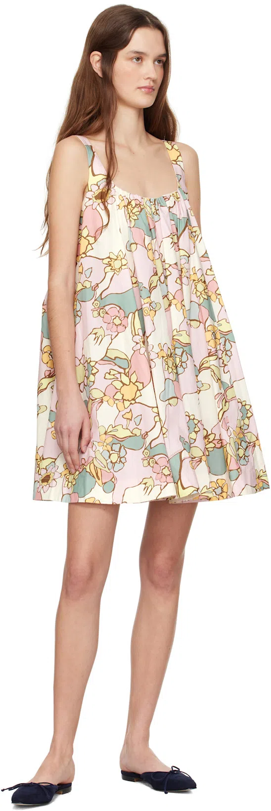 ZIMMERMANN Maxine Mini Dress Pink Kaleidoscope Floral In Multi