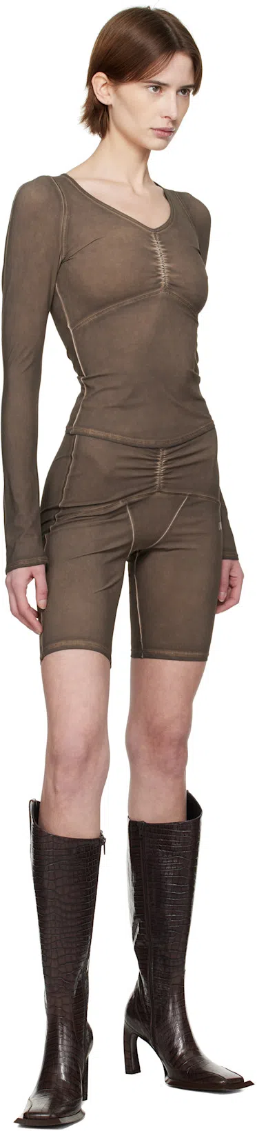 KNWLS Brown Ghost T-shirt