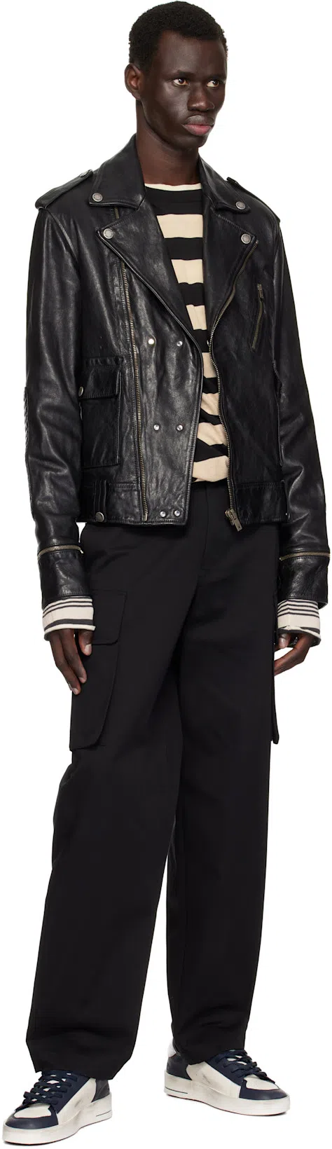 GOLDEN GOOSE Biker Jacket In Black