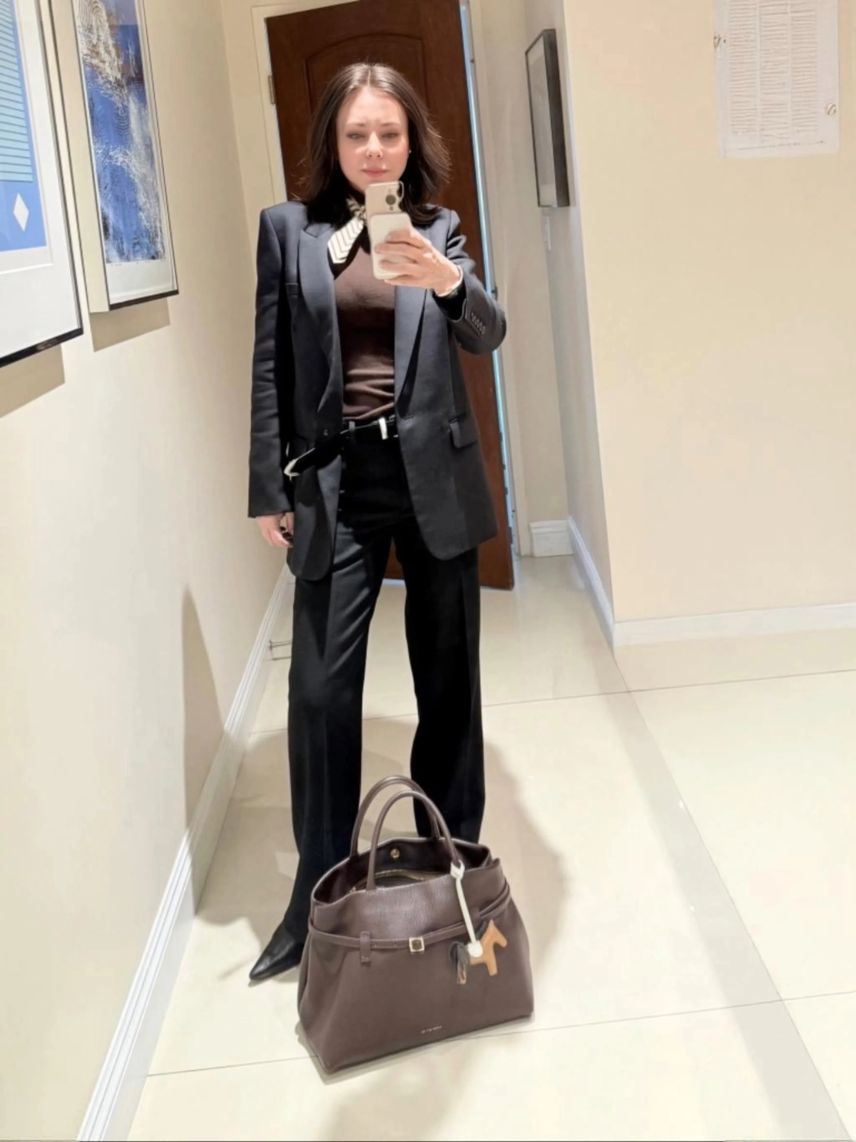 THE ROW Hiram Wool-twill Straight-leg Pants In Black