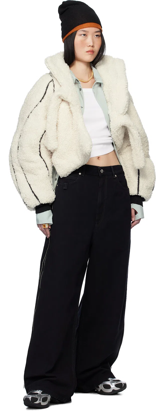 NIKE Air Max Muse Sneakers In Silver Leather And Fabric In Multi