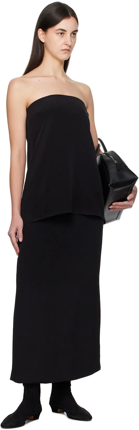 THE ROW Hereditas 25 Suede Over-the-knee Boots In Schwarz