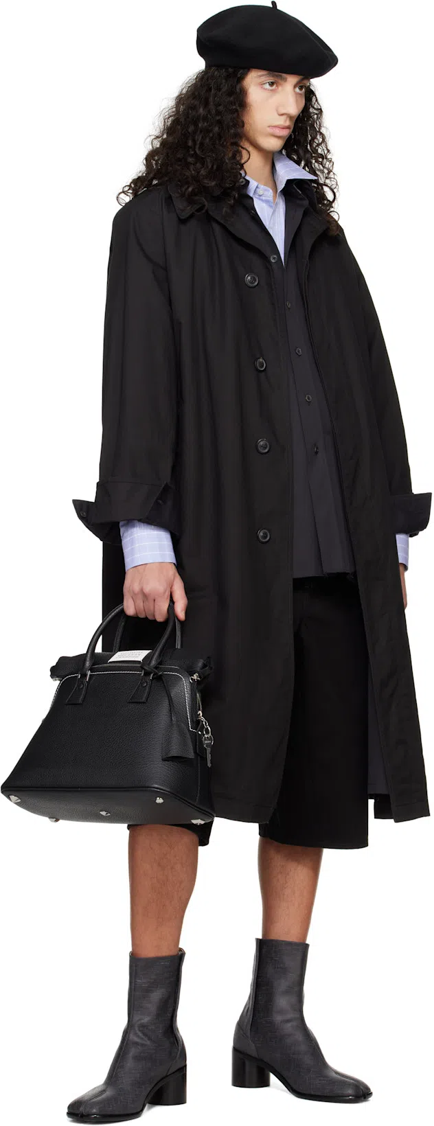 MAISON MARGIELA Brown Leather Tabi Ankle Boots