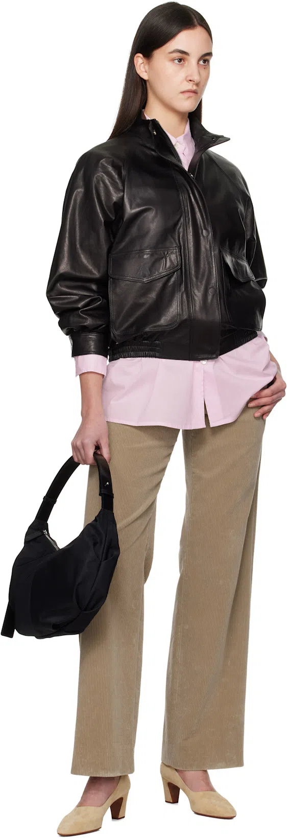 RIER Khaki Cotton Trousers In Yuta