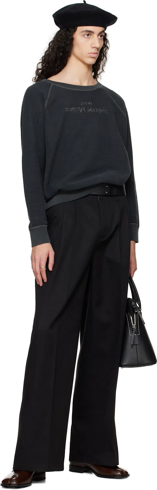 MAISON MARGIELA Black Tabi Moccasin