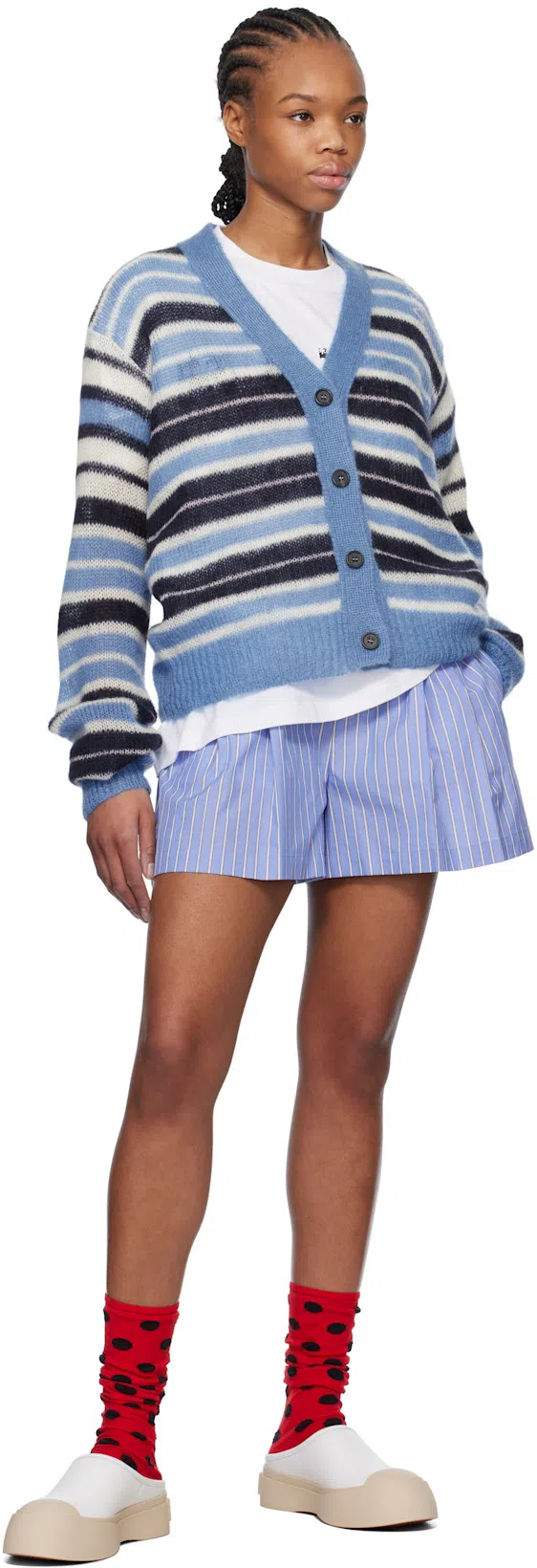 MARNI White Pablo Sabot Slip-on Loafers In 00w01 Lily White