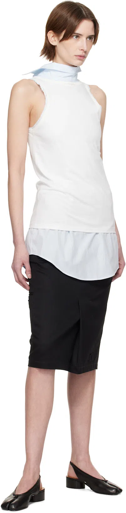 MAISON MARGIELA Tabi Calf Leather Flat Mules In Black