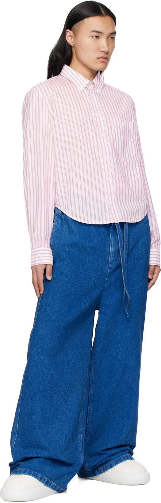 MARNI Minimalist White Leather Sneakers With Cushioned Sole