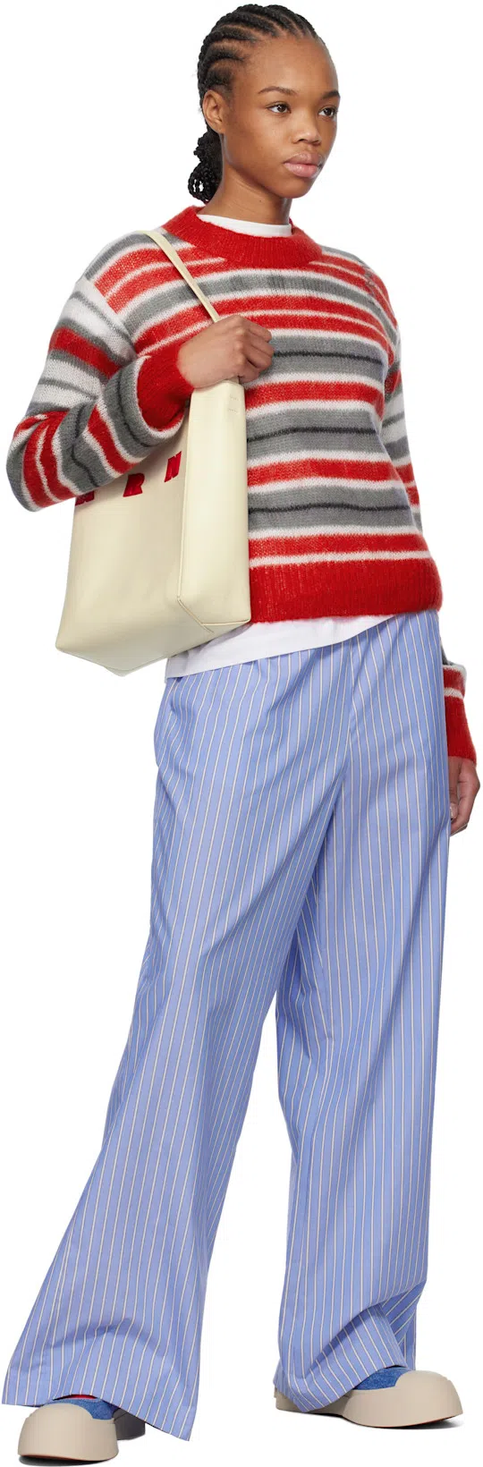 MARNI Cotton T Shirt With Logo In White