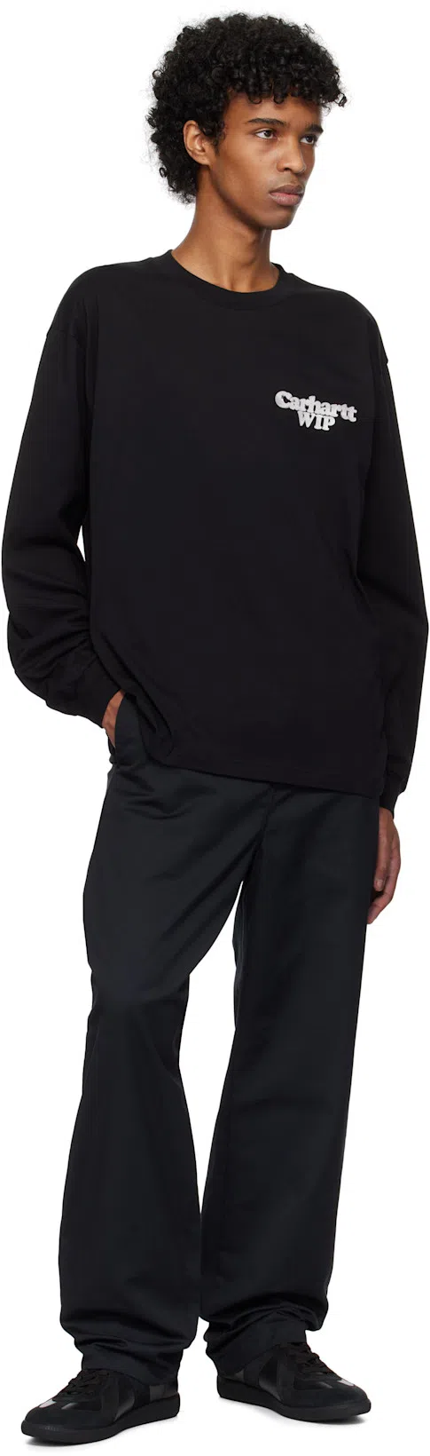 MAISON MARGIELA Low Top Sneakers Featuring Suede Panels In Black