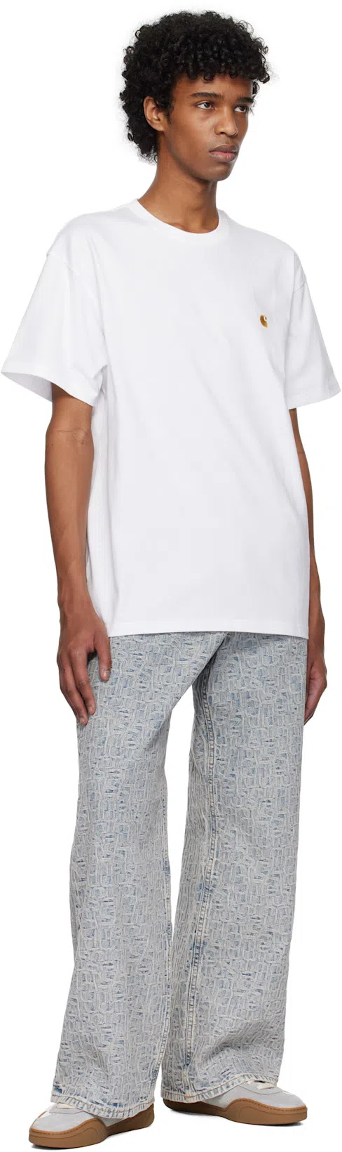 CARHARTT Crew Neck T-shirt In White