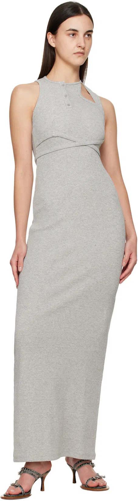 OTTOLINGER Tank Maxi Dress In Grey