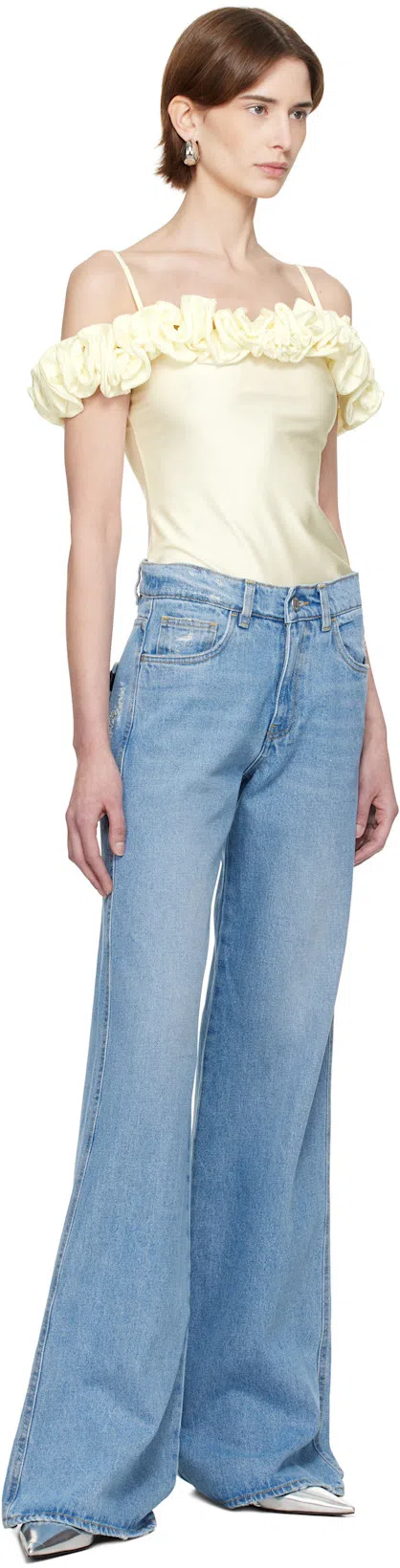 TOTÊME Toteme Pointed Toe Metallic Faux Leather Pump In Mirror Silver