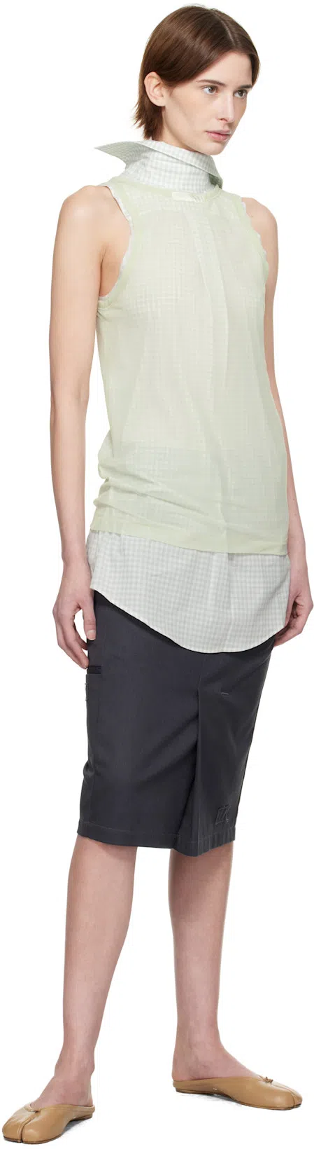 MAISON MARGIELA Tabi Calf Leather Flat Mules In Black