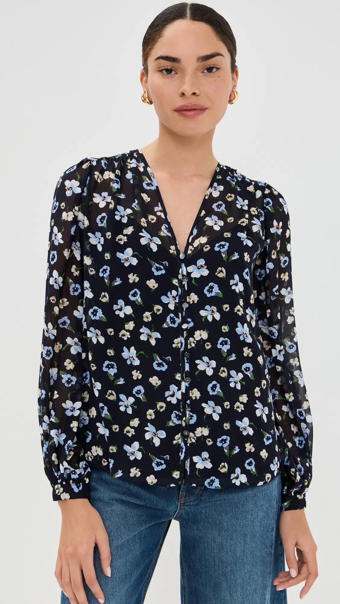 VERONICA BEARD Clover Stretch Silk Midi Skirt In Black Multi In Black/prints