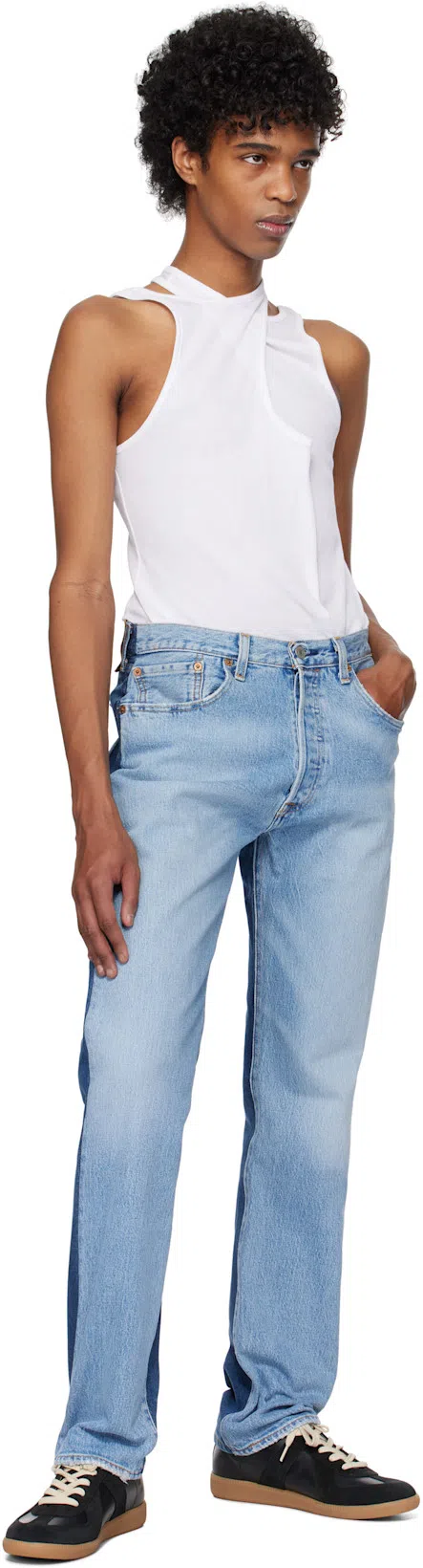 BLESS Blue N°79 Emotionalwear Jeans In Dkb/blue Front