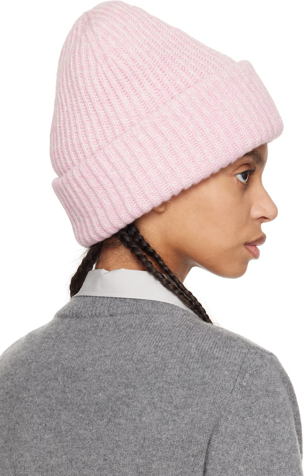 GANNI Wool Blend Sweater In Grey