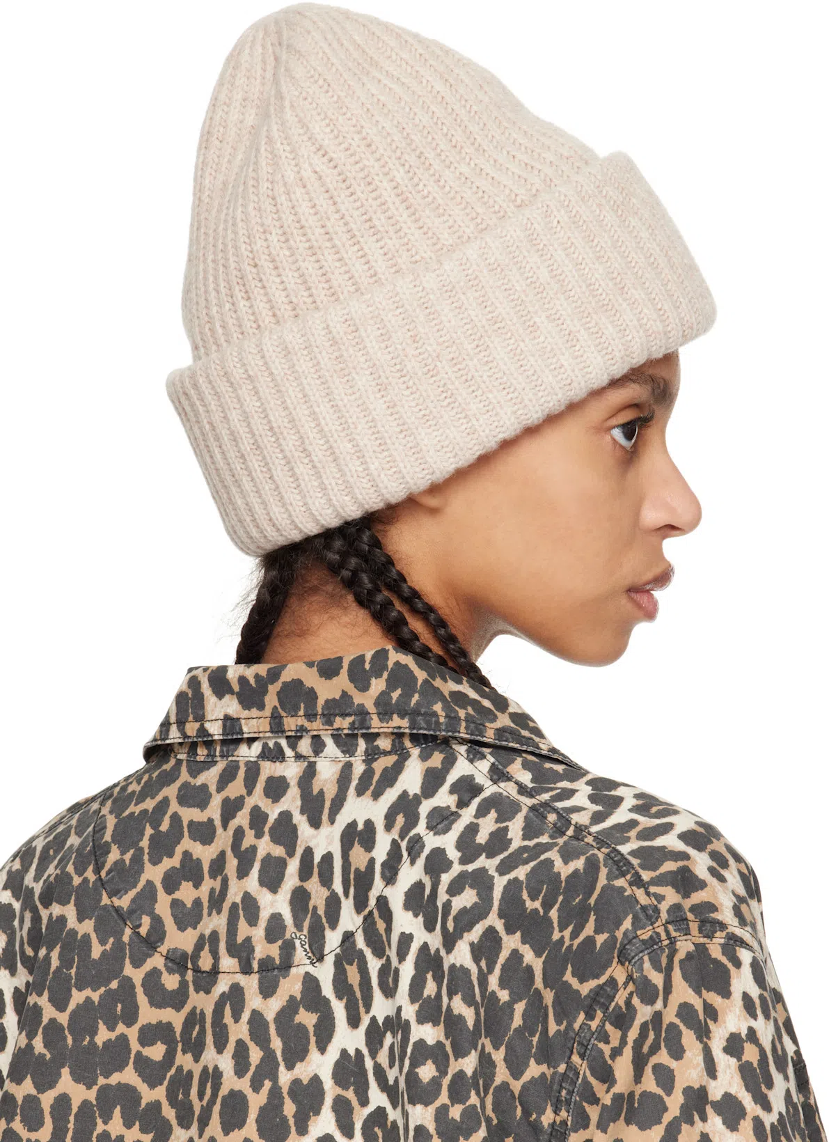 GANNI Off-white Isoli Kittens Drop Shoulder Sweatshirt