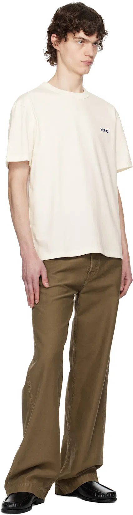 APC A.p.c. Boxy Cotton Crew-neck T-shirt In Neutral