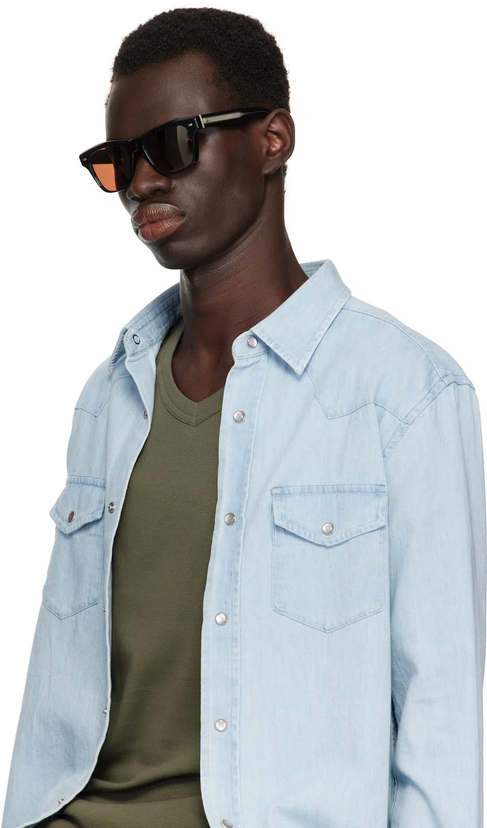 TOM FORD Khaki Cotton Stretch Jersey T-shirt In Military Green