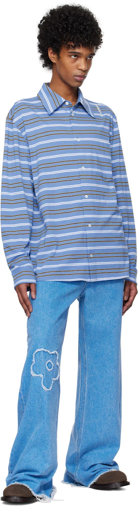 MOSCHINO Lace-up Brogues Leather Sole In Brown