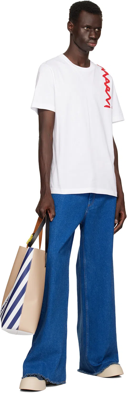 MARNI Leather Pablo Sneakers In Blue