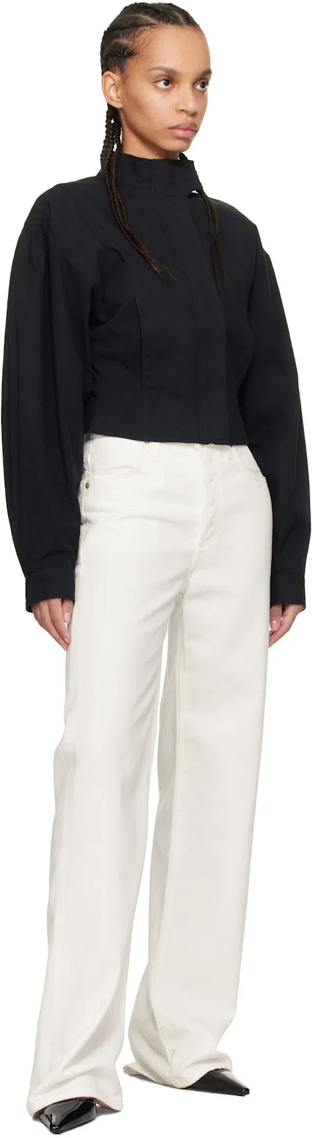 AEYDE Saba Buckled Patent-leather Slingback Pumps In Black