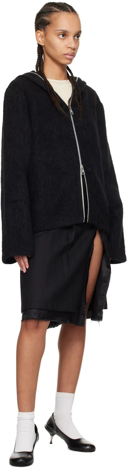 OUR LEGACY Black Declined Heels In True Dye Black