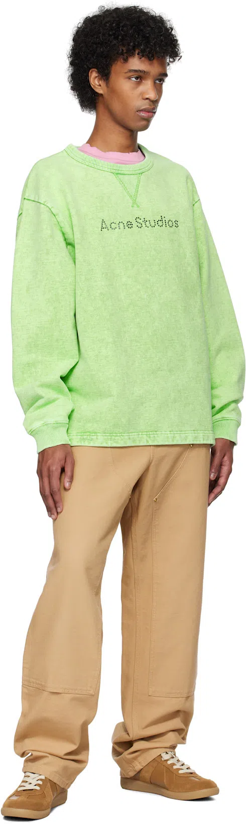 MAISON MARGIELA Suede And Leather Sneakers In Multi