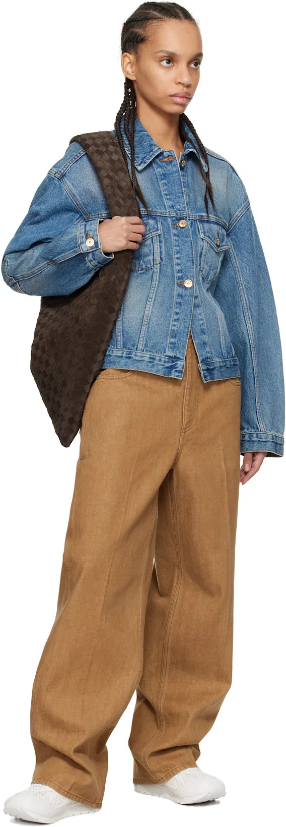 BOTTEGA VENETA Orbit Nylon And Mesh Runner Sneakers In White