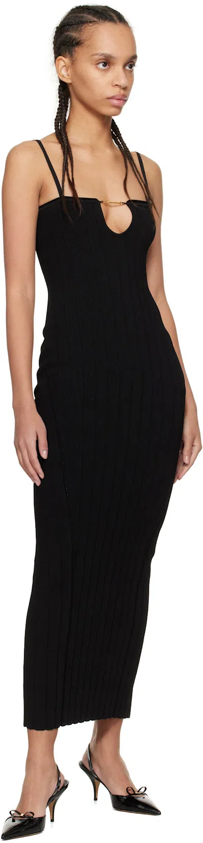 JACQUEMUS La Sierra Bodycon Maxi Dress In Gold