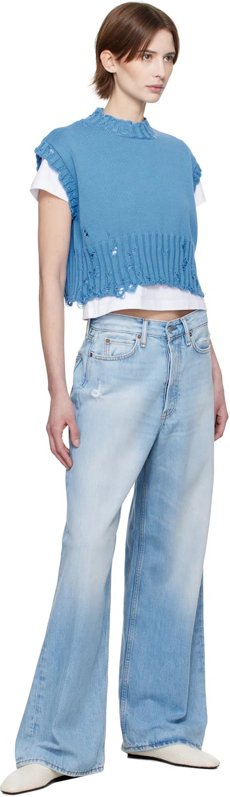 ACNE STUDIOS Blue 1981f Jeans In Clear Blue