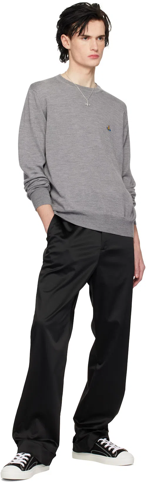 VIVIENNE WESTWOOD Low Top Canvas Plimsoll Cotton Canvas Black 11-45 Men