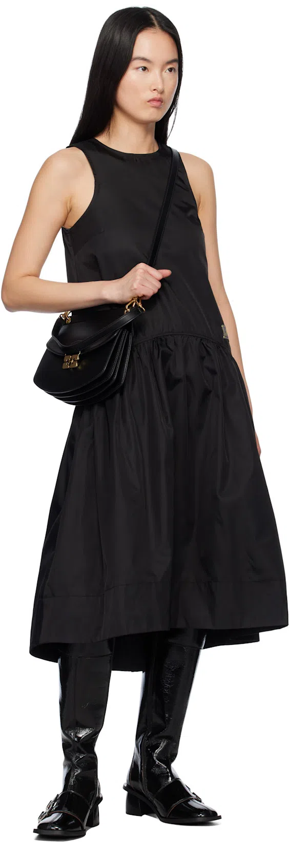 GANNI Chamber Bag "bucky" In Black