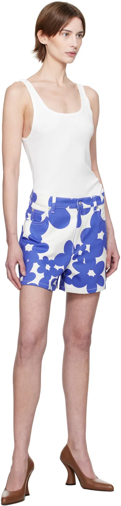 MM6 MAISON MARGIELA Mm6 By Maison Margiela Fitted Ribbed Tank Top With Scoop Neckline In 101 Off White