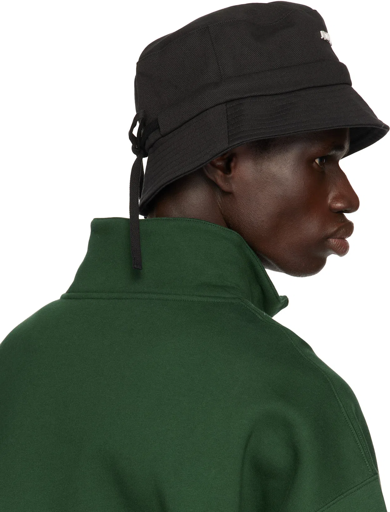 JACQUEMUS Gros-grain Sweatshirt In Green
