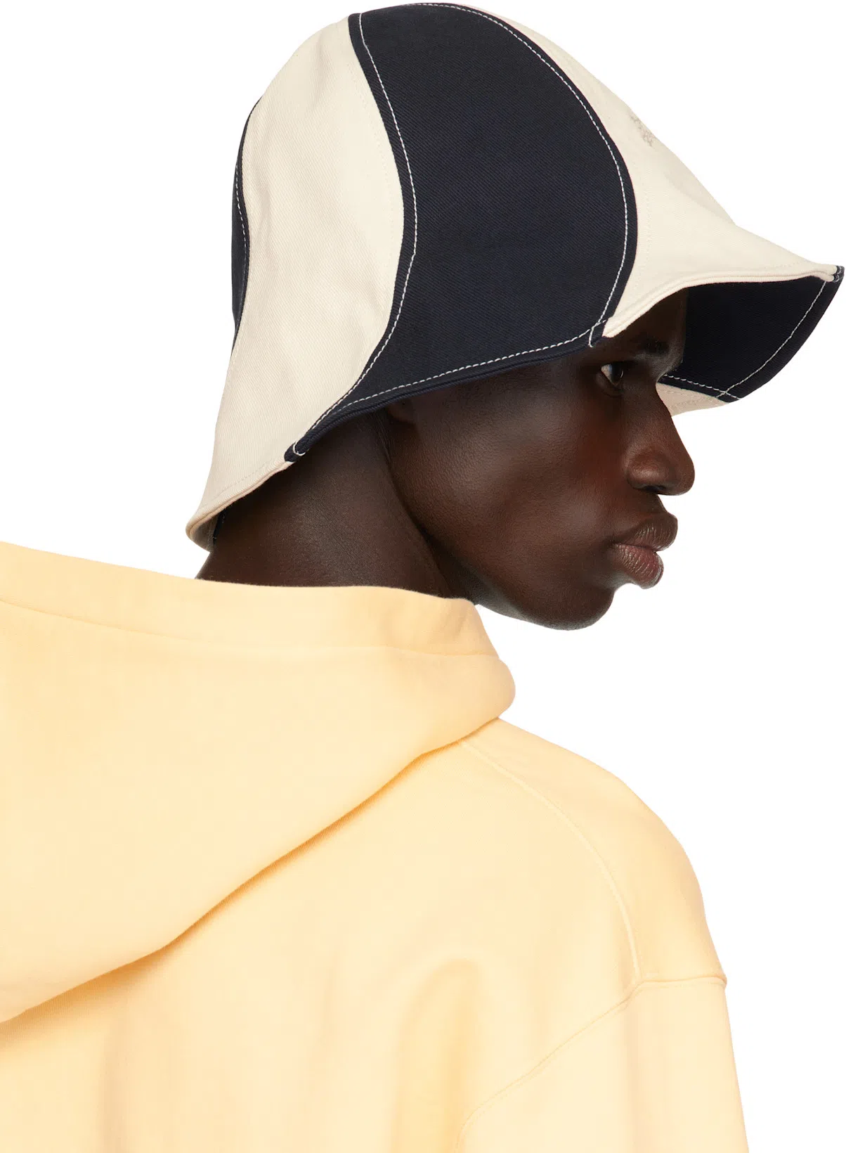 JACQUEMUS Le Hoodie Gros Grain In Yellow