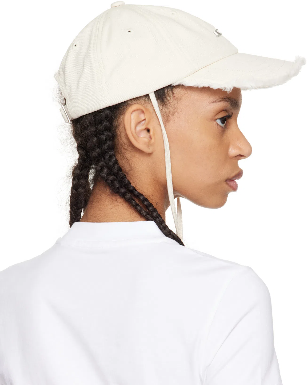 JACQUEMUS Roun Neck Cotton Logo T-shirt In Gray