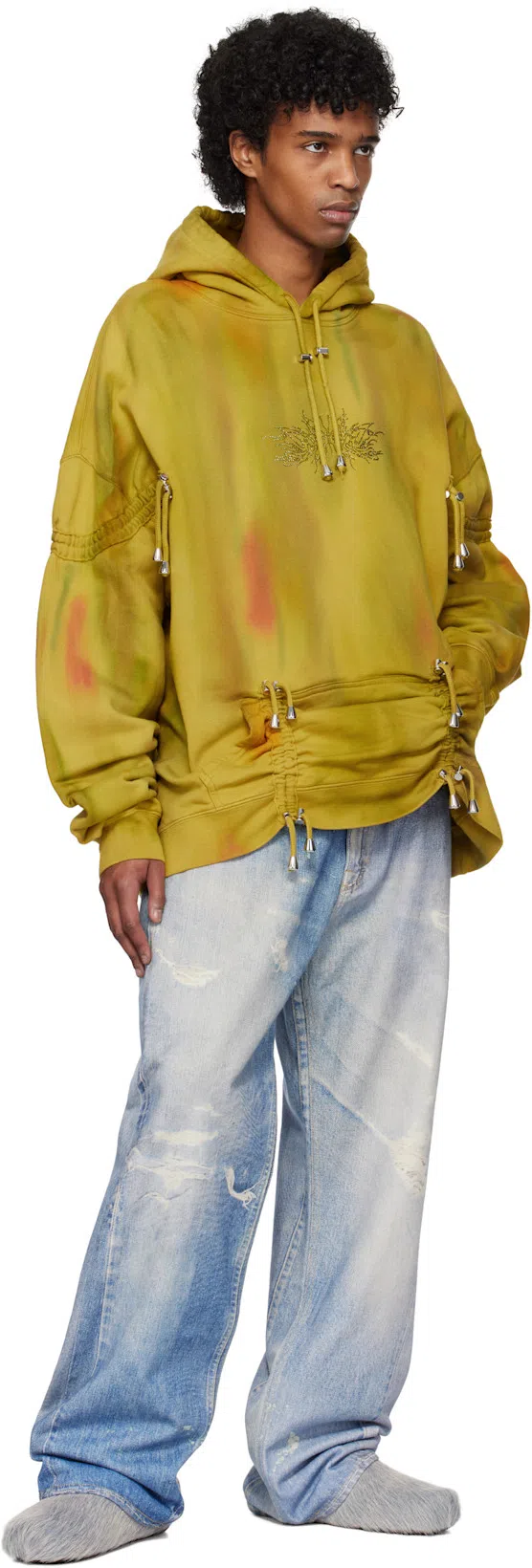 MARNI Ponyskin And Leather Mules In Blue